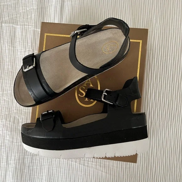 NWT ASH Women's Vera Flatform Leather Sandals. Size 40 - Picture 5 of 10